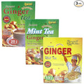 Honsei Instant Ginger Honey Mint Lemon or Milk Tea - 60 Sachets (20 Each Flavor)
