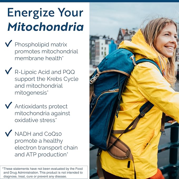 Researched Nutritionals Mens &amp Womens Vitamins - Optimized Energy Duo - Adrenal Support &amp Mitochondrial Supplements to Promote Optimal Cellular Energy - ATP 360 &amp Multi-Plex