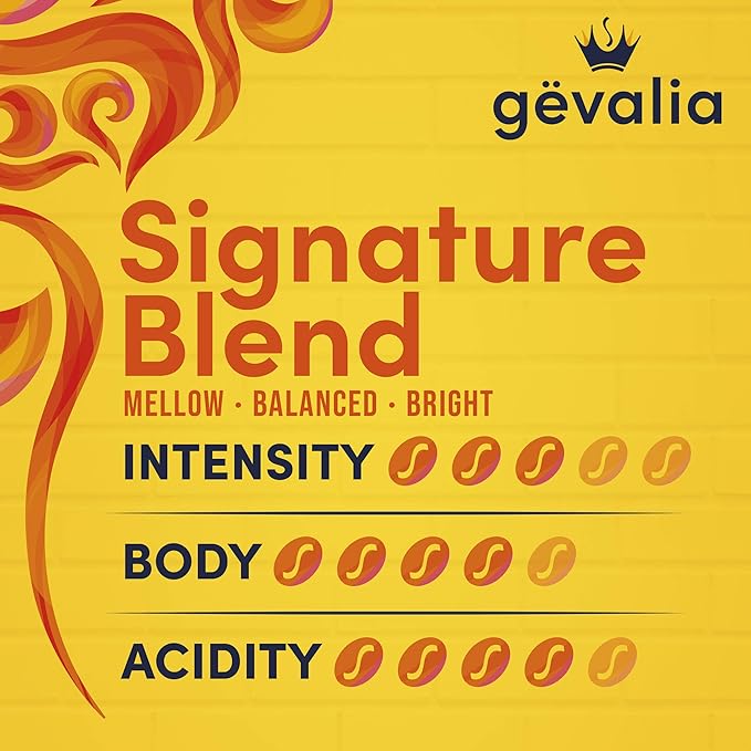 Gevalia Signature Blend Mild Light Roast K-Cup® Coffee Pods (72 Pods 6 Boxes of 12)