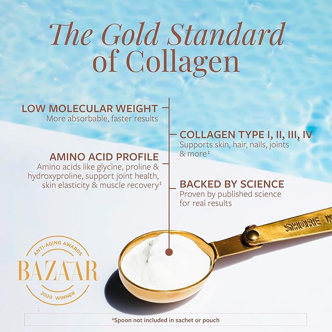 Shore Magic Premium Marine Collagen Powder – Hydrolyzed Type I II III &amp IV Peptides from Wild Fish for Skin Hair Nails &amp Joints 14 Servings