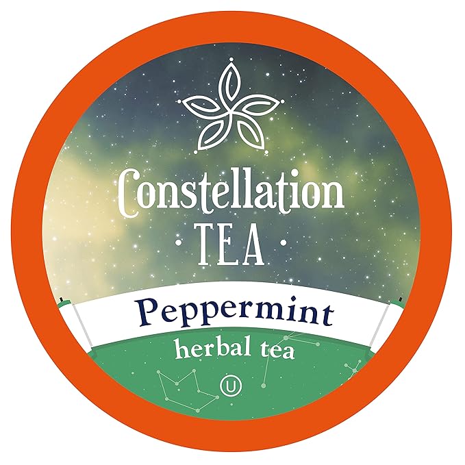 Constellation Tea Peppermint Herbal Tea Pods Compatible with K Cup Brewers Including 2.0 40 Count