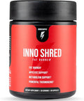 Inno Shred Fat Burner for Men and Women with 100mg Capsimax Grains of Paradise Organic Caffeine Green Tea Extract Appetite Suppressant Weight Loss (60 Veggie Capsules) | (with Stimulant)