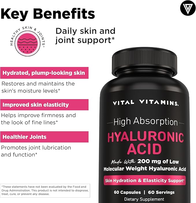 Vital Vitamins Multi-Collagen Plus 150 ct + Hyaluronic Acid Capsules 60 ct