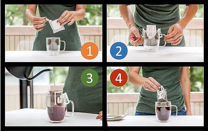 Tribo Coffee Single-Serve Portable Pour Over Drip Coffee | Medium-Dark Super Plus Bundle | 10 Servings per box (30 Servings)