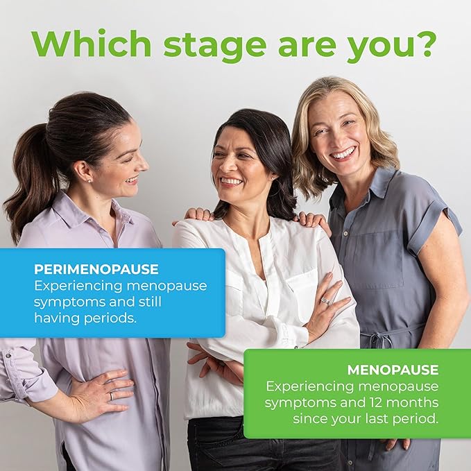 Health &amp Her Menopause Supplements for Women - Multi-Nutrient Support Menopause Vitamins for Energy Bones Muscles Skin &amp Hair Vegan Gluten-Free Non GMO (60ct - 1 Month)