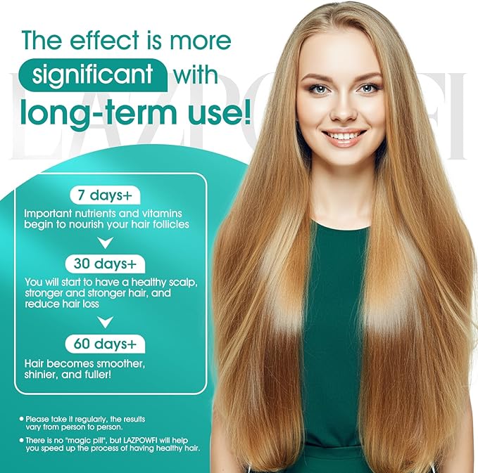 Hair Growth Products Biotin 10000mcg 30-in-1 with Vitamin A B3 C D E Calcium Hair Growth Supplement Supports Hair &amp Nails Natural Growth Vitamins for Women &amp Men - 30 Servings