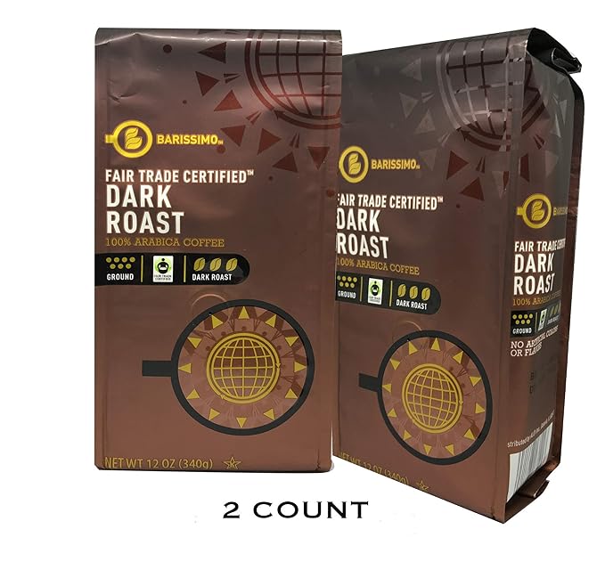 Barissimo Ground Coffee Fair Trade (Dark Roast 2 Count)