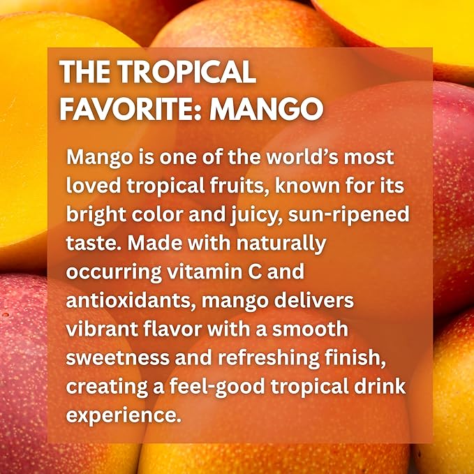 Paradise Harvest Mango Juice Drink with Pulp 55% Real Fruit Juice NFC 16.57 Fl Oz (490mL) Pack of 12