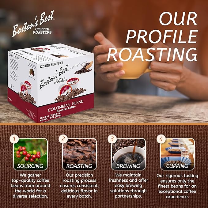Boston’s Best - Colombian Blend Delectable Gourmet Coffee Bold Medium Roast Compatible with Keurig Coffee Maker - 1 Count (42 Single Serve Cups)