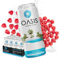 Oasis Energy Drink - Blue Raspberry (12-Pack) Smooth Clean Energy with Focus-Boosting Nootropics Zero Sugar Low-Calorie Vegan Gluten-Free Juicy Fruity Flavor Perfect for Work &amp Daily Workout