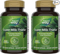 Nature's Way Super Milk Thistle Promotes Healthy Liver Function* with Artichoke Leaf Dandelion Root &amp Licorice Root Extracts Gluten Free 120 Capsules (Packaging May Vary) - 2 Pack