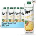 Kern’s Pineapple Juice Nectar - Made with Fresh Pineapple Fruit Puree - Tropical Fruit Juice Concentrate for Smoothie Mix Cocktail Mixers &amp Kids Drinks &amp Mexican Beverages - 32.4oz 12 Pack C