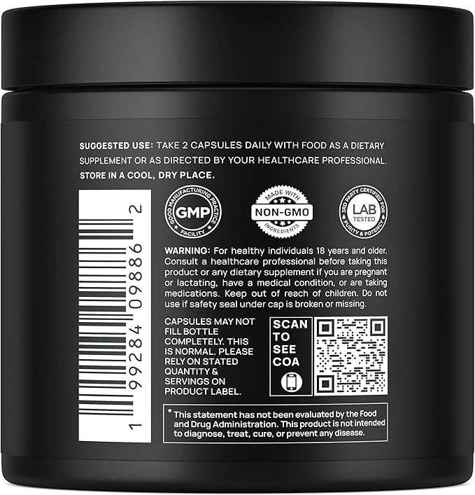 103800mg Black Shilajit for Men 100x Strength w. Ashwagandha &amp Tongkat Ali 10% Extract - Ultra Pure Himalayan Shilajit Capsules 60% Fulvic Acid - Male Enhancing Supplement Energy &amp Stamina Bo