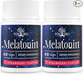 Fogoro Powerful Melatonin -Fall Asleep Faster Stay Asleep LongerEasy to Take 60 Count (Pack of 2)