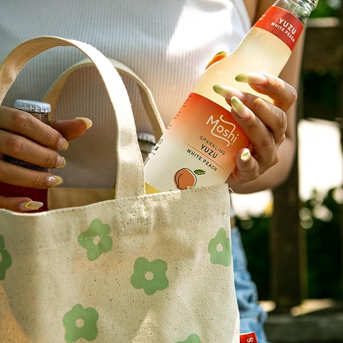 Moshi Sparkling Drinks - White Peach Yuzu (12 Bottles)