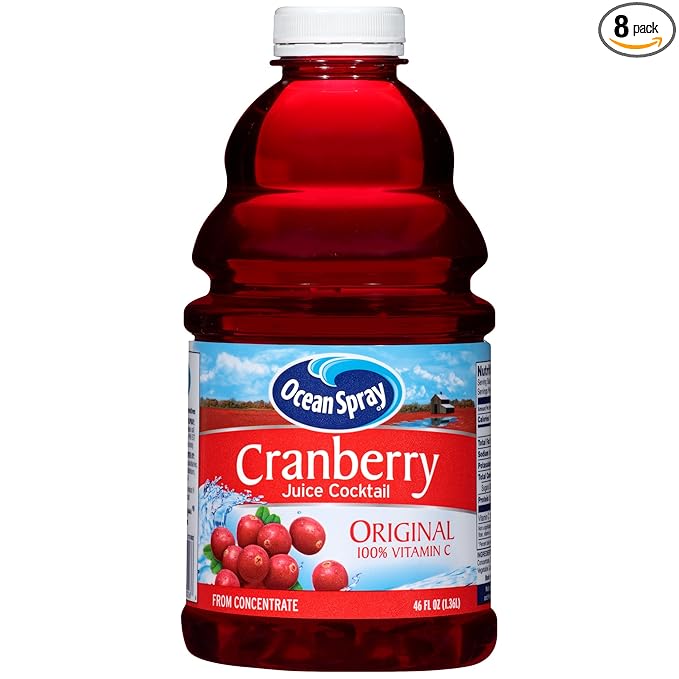 Ocean Spray 20026 Cranberry Juice Cocktail-Tray 46 fl oz. (8 count)