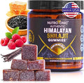 NutroTonic® Organic Himalayan Shilajit Gummies – Organic Raspberry Vanilla Flavored – Shilajit for Men &amp Women – Wild Crafted Manuka Honey MGO +263 – Made in USA – 30 Healthy Gummies