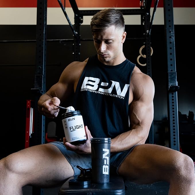 BARE PERFORMANCE NUTRITION BPN Flight Pre Workout Supports Energy and Mental Focus Improved Endurance &amp Muscle Pumps with CarnoSyn® Beta Alanine Strawberry Kiwi 30 Servings