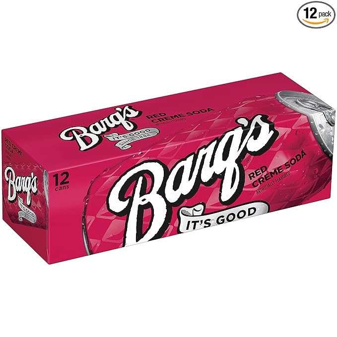 Barq's Red Creme Soda Fridge Pack Cans 12 Fl Oz (Pack Of 12)