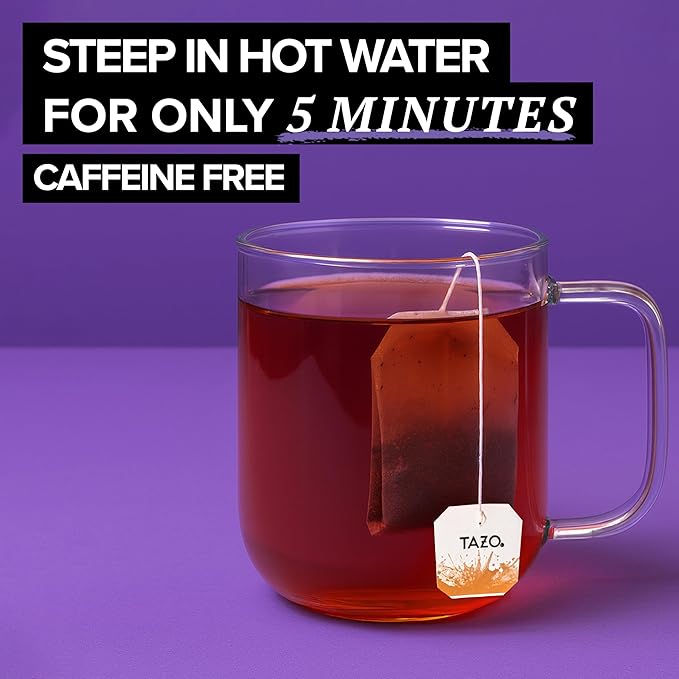 TAZO Dessert Delights Glazed Lemon Loaf Herbal Tea Bags Aromatic Blend Caffeine-Free 90 Total Tea Bags (15ct - Pack of 6)
