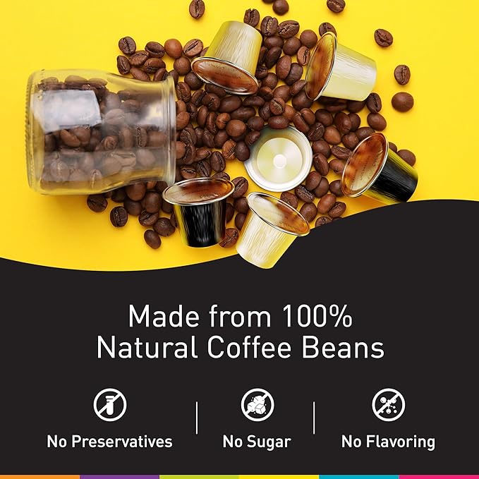 Bestpresso Coffee for Nespresso Original Machine 120 Aluminum pods Certified Genuine Espresso Variety Pack CaramelVanilla and Chocolate