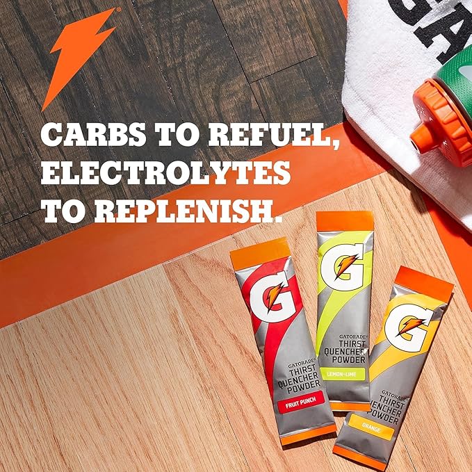 Gatorade Thirst Quencher Powder 4 Flavor Variety Pack 21oz Pouches (Pack of 32)
