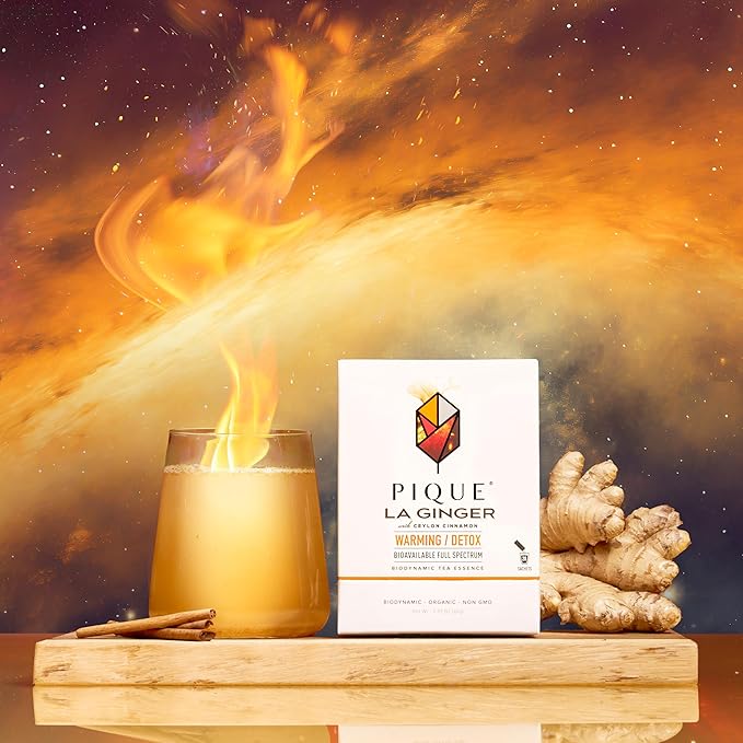 Pique La Ginger - Supports Healthy Immunity the Natural Inflammatory Response and Natural Detox Pathways - 28ct Single Serve Sticks (Pack of 1)