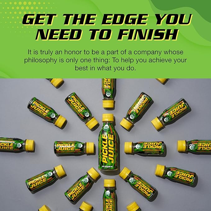 Pickle Juice Sports Drink Shots Ultra - Relieves Cramps Immediately - Electrolyte Pickle Juice Shots for Day &amp Night Time Leg Cramp Relief - 2.6 oz 24 Pack