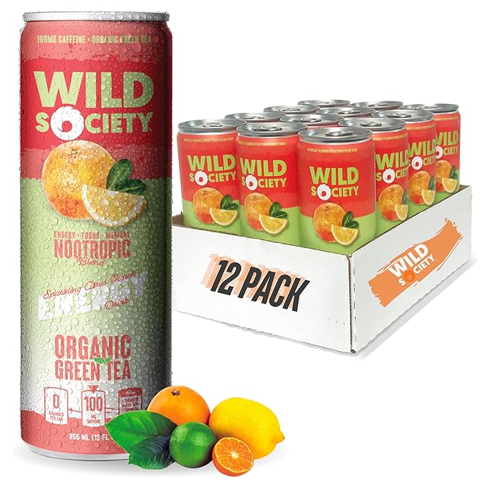 Energy Drink Top Flavor Multipack (48 cans) - Citrus Punch + Black Razz + Blue Razz + Mango Passionfruit