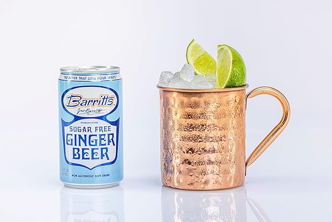 Barritt's Mixers - Ginger Beer Mix Non-Alcoholic Soda Cocktail Mixer 7.5 fl oz Cans 24 Pack Mini