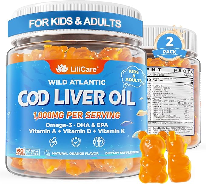 Cod Liver Oil Gummies Magnesium Glycinate Gummies