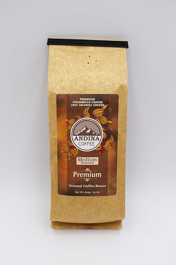 1 lb Andina Colombian Premium Medium Roast - Auto-drip Ground Coffee (1 LB)