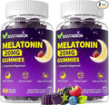 Natural Melatonin 20mg Gummies: Sugar Free Chewable Vegan Supplement with Magnesium Ashwagandha Zinc GABA Vitamin B12 Lemon Balm L-Theanine - Immune Deep Zzz for Adults Women Men(120Count)