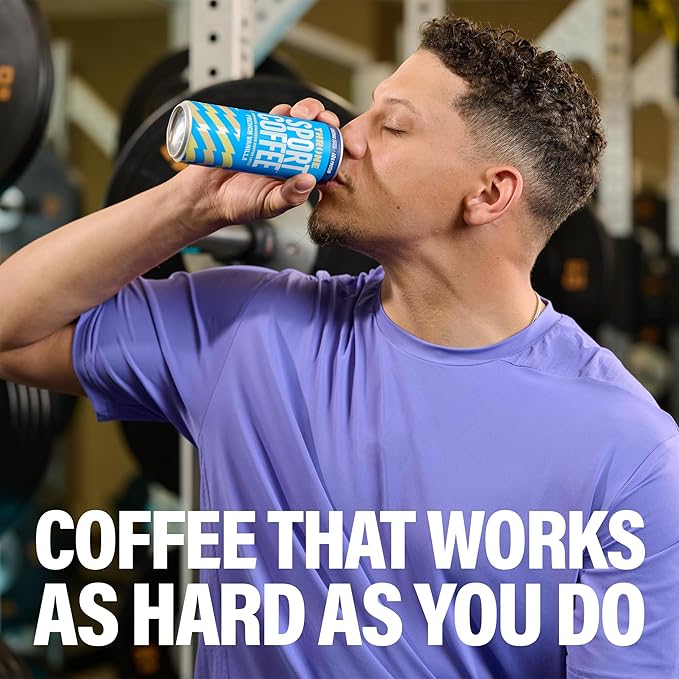 Throne Sport Coffee Cold Brew – Low Sugar. 150mg Natural Caffeine and B Vitamins – Dairy-Free Low Calorie –Premium Arabica NSF Certified Active Lifestyles – Black 12 Pack