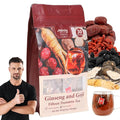 Kidney Tea Formula Ginseng Fifteen Treasure Tea - Natural Traditional Chinese Herbal TeaDetox &amp Cleanse Liver Support &amp Energy Boost Tea Bags For Men WomenFifteen precious Chinese herbal fo