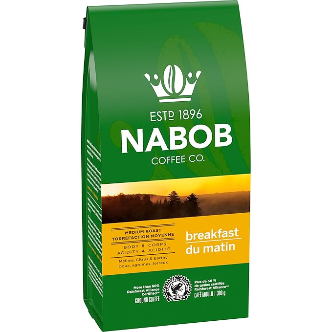 NABOB Breakfast Blend Ground Coffee 1800g (6 count)