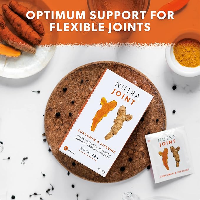 NUTRAJOINT - Joint Care Tea | Arthritis Tea | Joint Flexibility Tea - Relief of Painful Joints - 60 Enveloped Tea Bags - by Nutra Tea - Herbal Tea - (3 Pack)