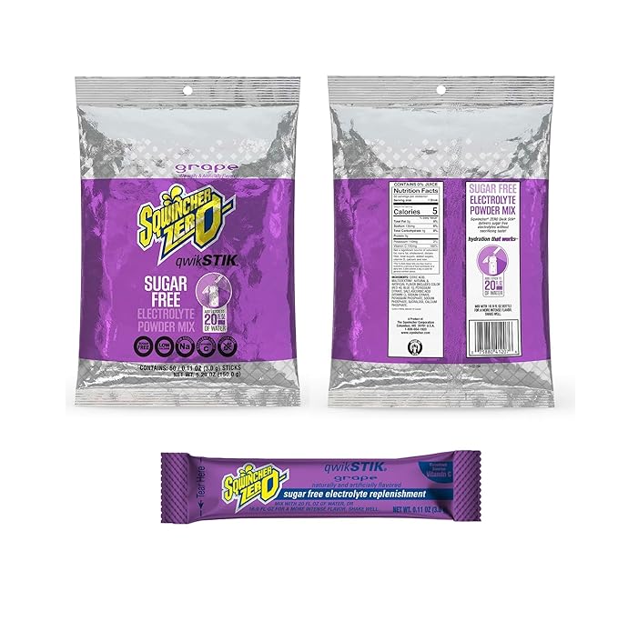 Zero Sugar Qwik Stik Bundle - Assorted Electrolyte Powdered Beverage Mix - 20 oz Yield Per Unit - Pack of 300