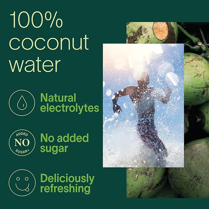 Zico 100% Coconut Water No added Sugar Refreshingly Delicious Hydration with Electrolytes 11.2 Fl Oz (Pack of 12)