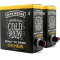Java House Cold Brew Coffee on Tap (Pack of 2) – Premium 100% Arabica Medium Roast – Smooth Colombian Flavor with Chocolate &amp Caramel Notes – 1 Gallon Box (16 Servings) – Ready to Drink No Brewin