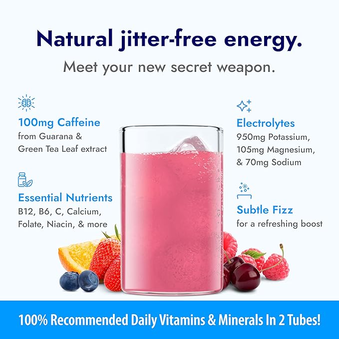 Zipfizz Daily Energy Drink Powder Variety Pack 15 Pack | 3-in-1 Sustained Energy Rapid Hydration and Essential Vitamins | Sugar-Free | Electrolyte Powder | Contains Vitamin B-12 &amp Antioxidants