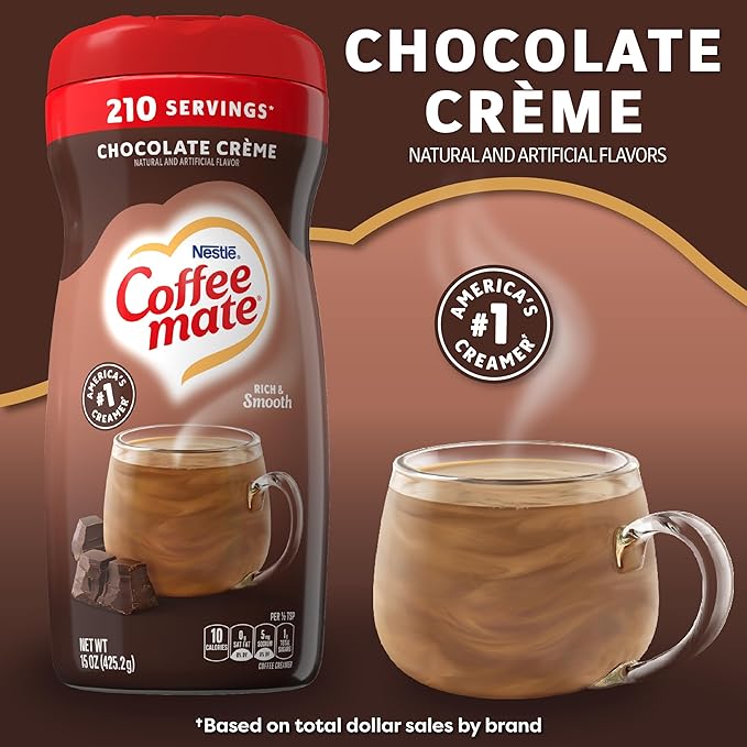 Coffee-mate Nestle Coffee Creamer Creamy Chocolate 10.2 Ounce (Pack of 1) 11001398