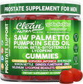 AndroFlow Saw Palmetto and Pumpkin Seed Oil Prostate Health Supplements for Men Pygeum Beta Sitosterol Lycopene Boron Zinc Selenium DIM Stinging Nettle Vitamin D 60 Gummy Supplements by Clean Nutra