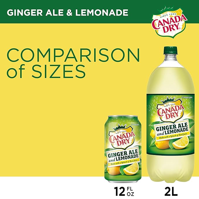 Canada Dry Ginger Ale and Lemonade 12 fl oz cans (pack of 12)