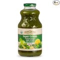 Smart Juice Organic Super Greens Juice - 32 fl oz glass - (Pack of 6) 100% Juice