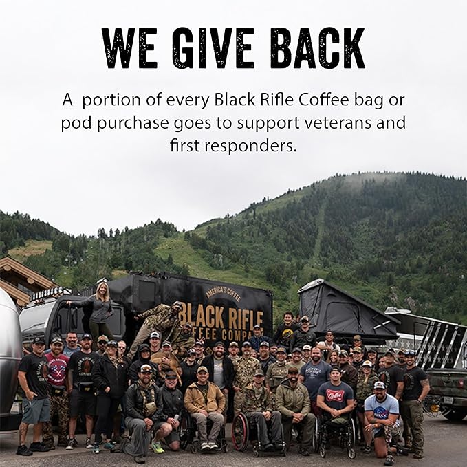 Black Rifle Coffee Company Supply Drop Variety Pack (48 Count of K Cups) - Silencer Smooth AK Espresso Just Black &amp BeyondBlack KCup Pods - K Cups Coffee Variety Pack