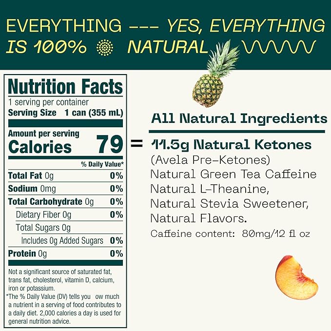 KEY 24-Pack Combo Bundle - Ketone Energy Drink - Variety Pack 12pk &amp Ginger Lime 12pk - Sugar Free All Natural Long Lasting Energy
