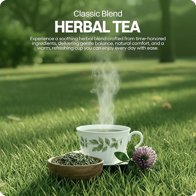 Jason Winters Classic Blend Herbal Tea with Chaparral - 5oz Loose Leaf Herbal Tea - Red Clover Tea &amp Herbalene Special Spice - Original Jason Winters Tea Blend