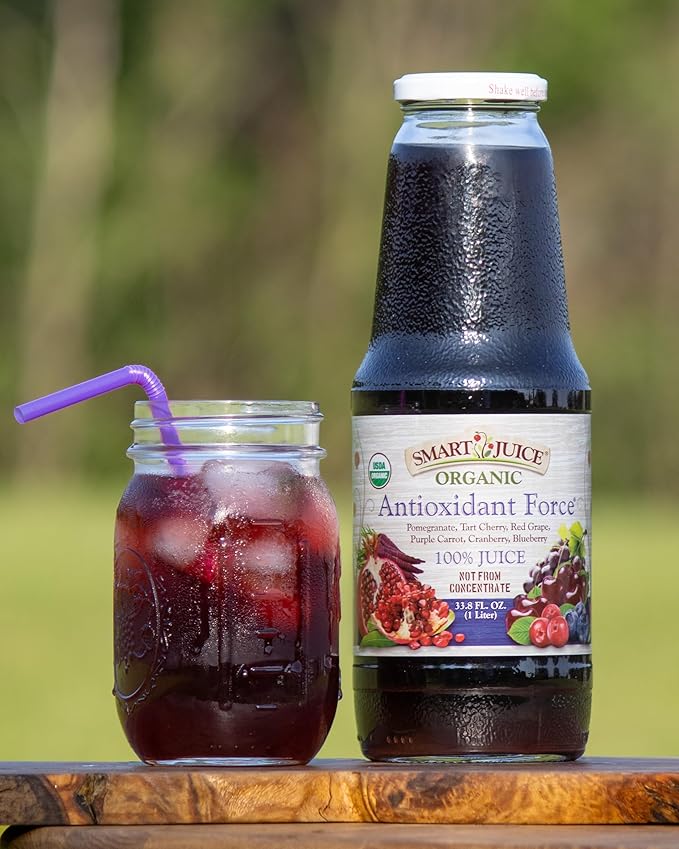 Smart Juice Antioxidant Force Organic Juice - 33.8 fl oz (1L) - (Pack of 6)