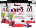 Force Factor Total Beets Blood Pressure Support Supplement with Beets Powder Great-Tasting Chewables for Heart-Healthy Energy and Increased Nitric Oxide 180 Chews 3-Pack
